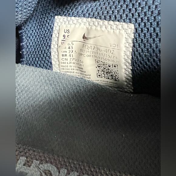 Nike Ja 1 Murray State Midnight Navy Blue and Yellow FQ4796-402 Mens Size 9.5 - Picture 9 of 10